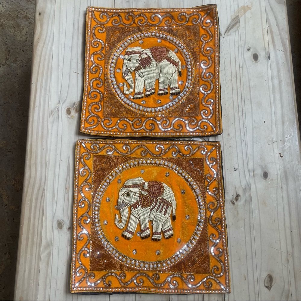 Handmade in Indonesia Boho Decorative Pillow Covers NWOT